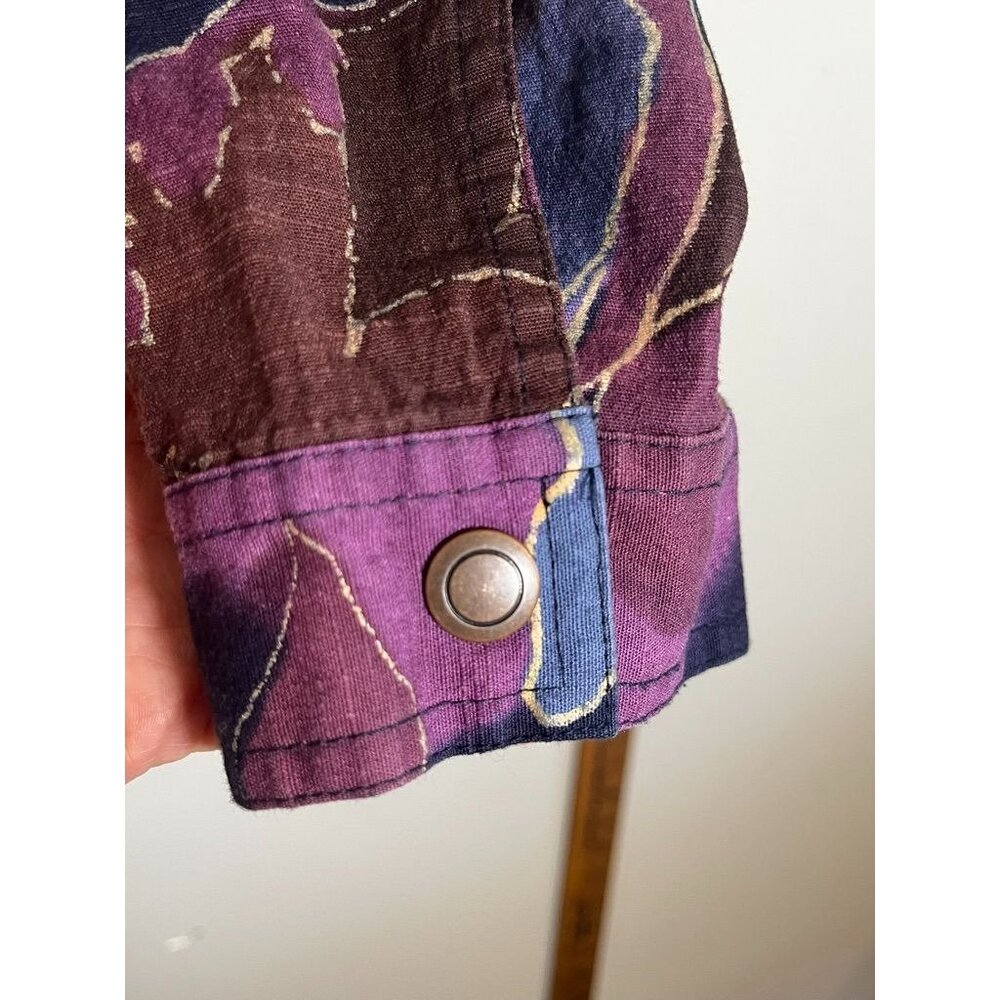 Coldwater Creek Floral Jacket P14 Colorful Western Boho Preppy Cottage Earthy - Picture 5 of 10